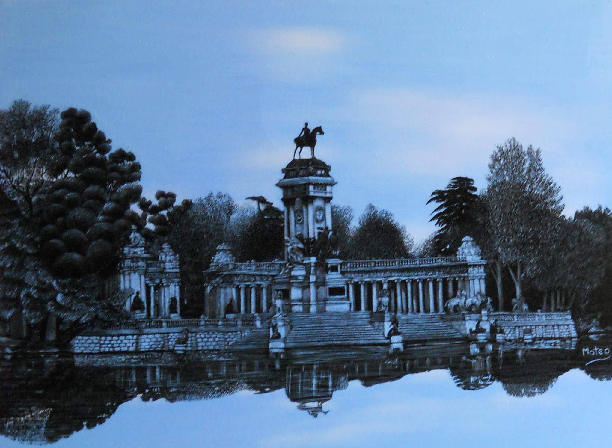 Estanque del Retiro. (Madrid).